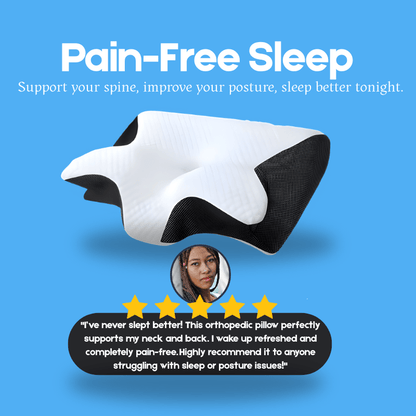 OrthoNeck™ Orthopedic Memory Foam Pillow, Recommended by Orthopedists - OrthoNeck™