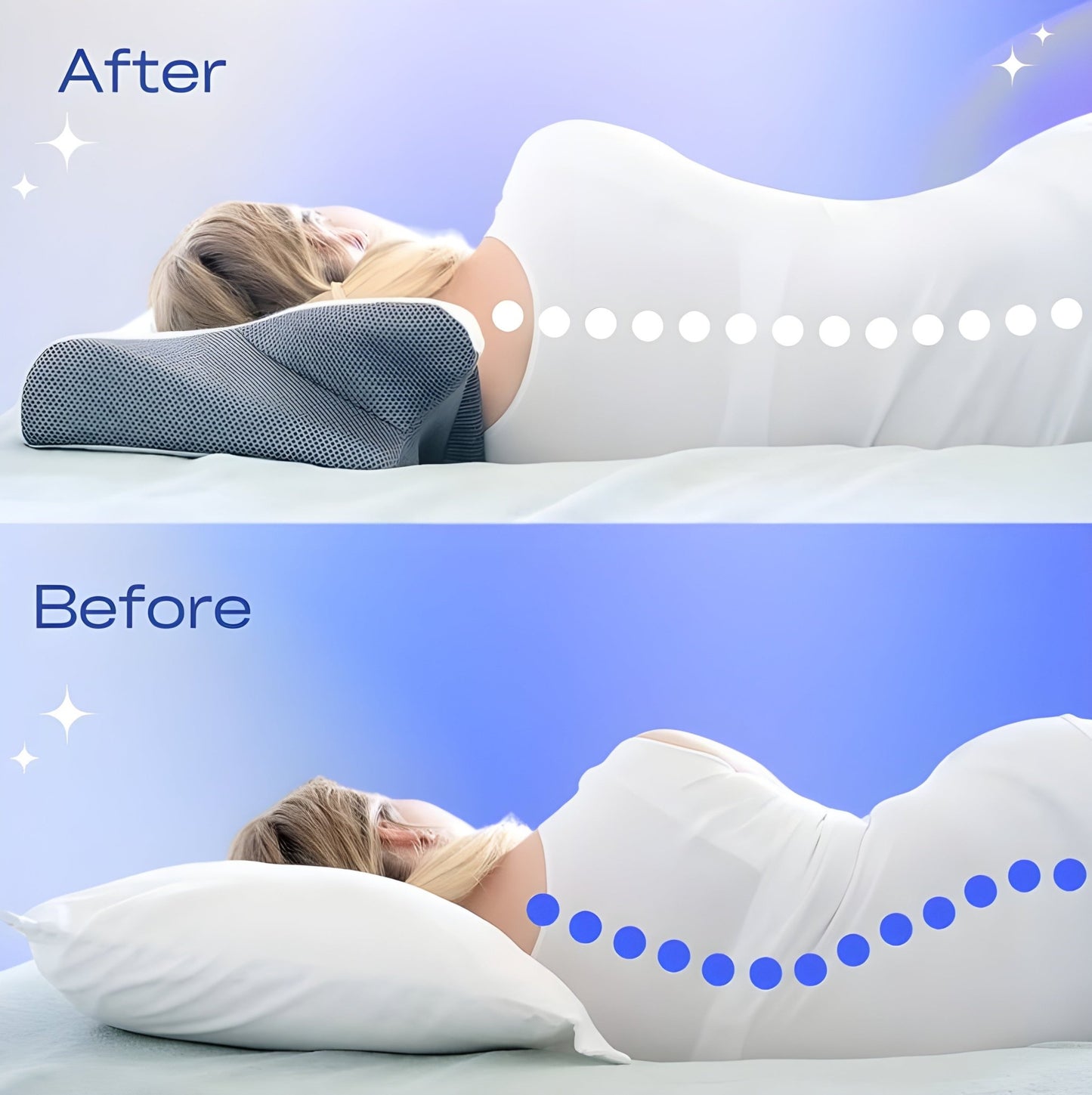 OrthoNeck™ Orthopedic Memory Foam Pillow, Recommended by Orthopedists - OrthoNeck™
