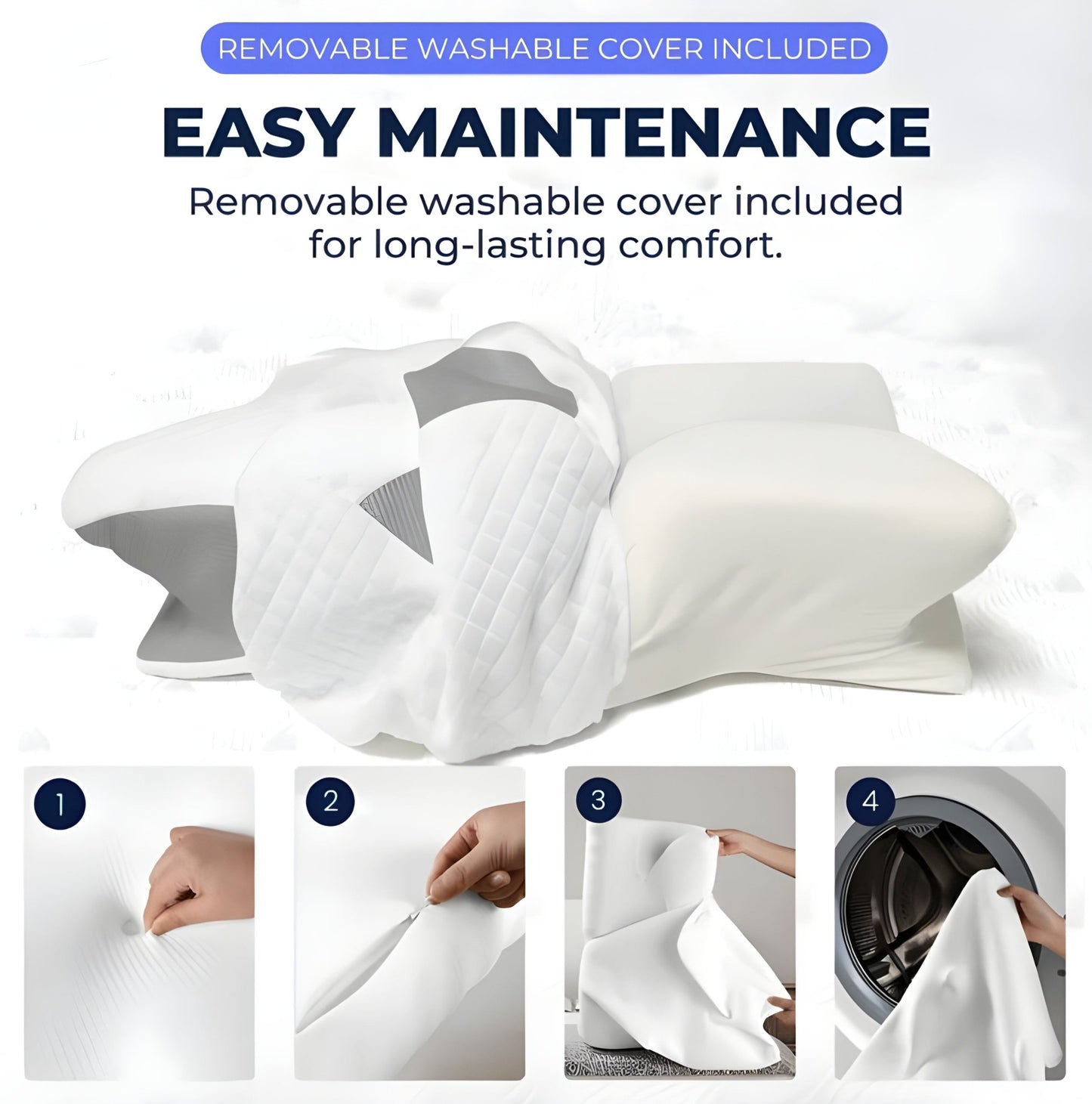 OrthoNeck™ Orthopedic Memory Foam Pillow, Recommended by Orthopedists - OrthoNeck™